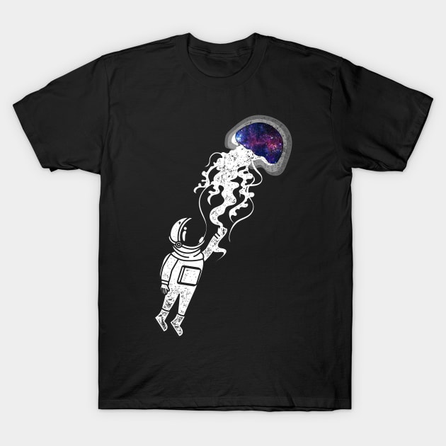 Astronaut Galaxy Jellyfish T-Shirt by shirtsyoulike